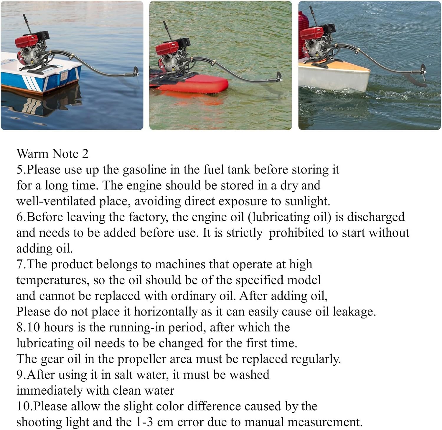 15HP 4-Stroke Outboard Motor, Boat Gasoline Engine with Rack for Inflatable Fishing Boat Wooden Boat Single Cylinder Air-cooled TCI System 180-Degree Flexible Steering