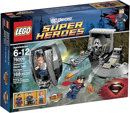 LEGO Superheroes Superman Black Zero Escape 76009 - Juego de enclavamiento