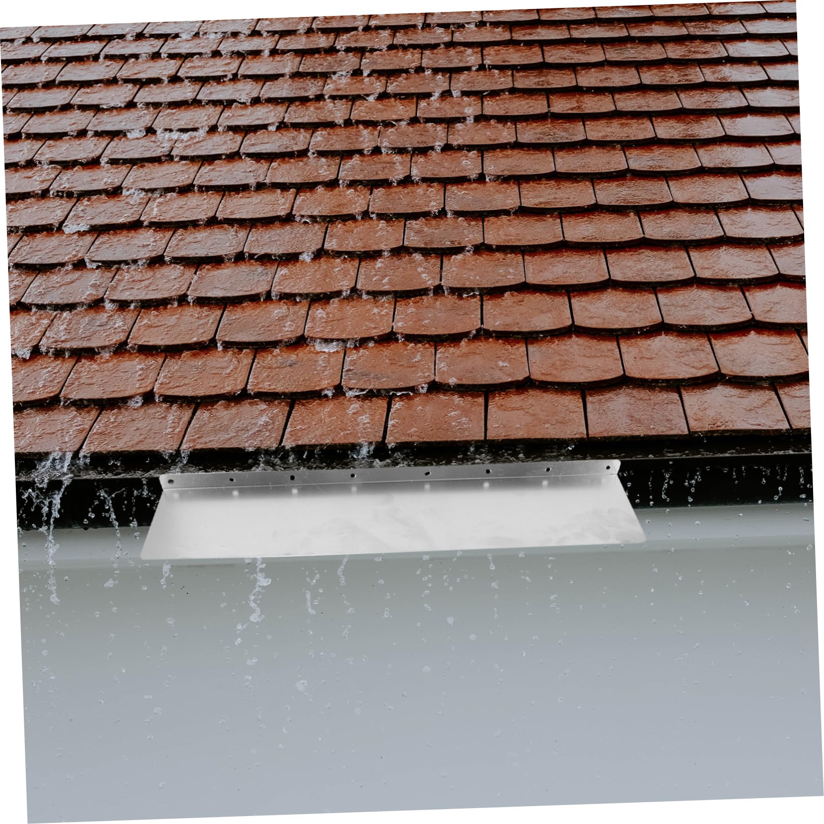 Protections Anti-Éclaboussures Pour Gouttières - Déviateur De Pluie En Aluminium, Lot De 6 - Facile à Installer - 3