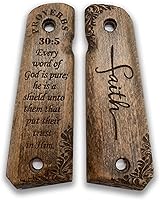 Vista 28 de for 1911: Full Size Wooden Handgun Grips with Bible Verses Series - Fits a Wide Range of 1911 Models - 1911 Accessories