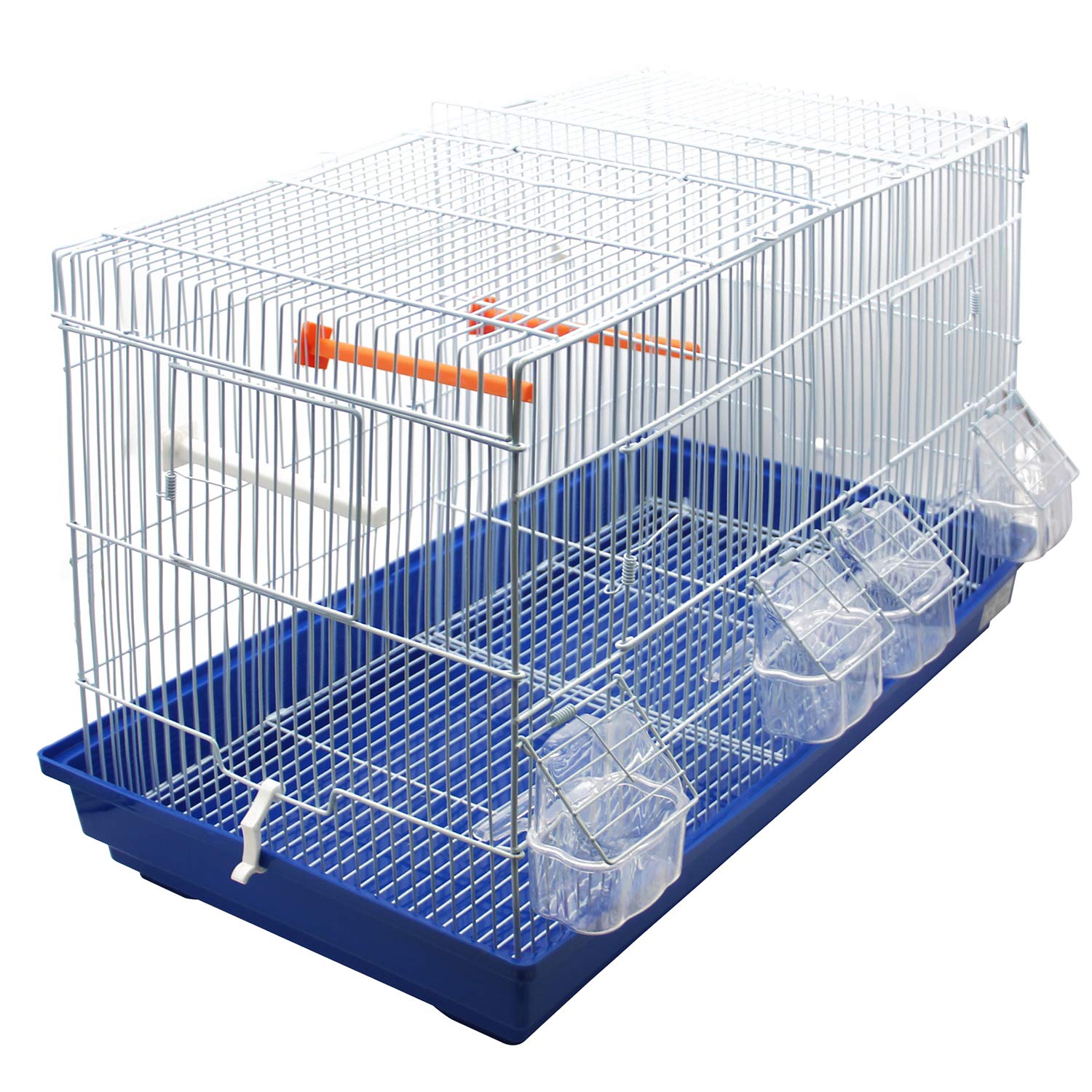 BPS Jaula Pájaros Metal con Comedero Bebedero Saltador Jaula Materia Metal Color envia al Azar 57x30x37 cm BPS-1242