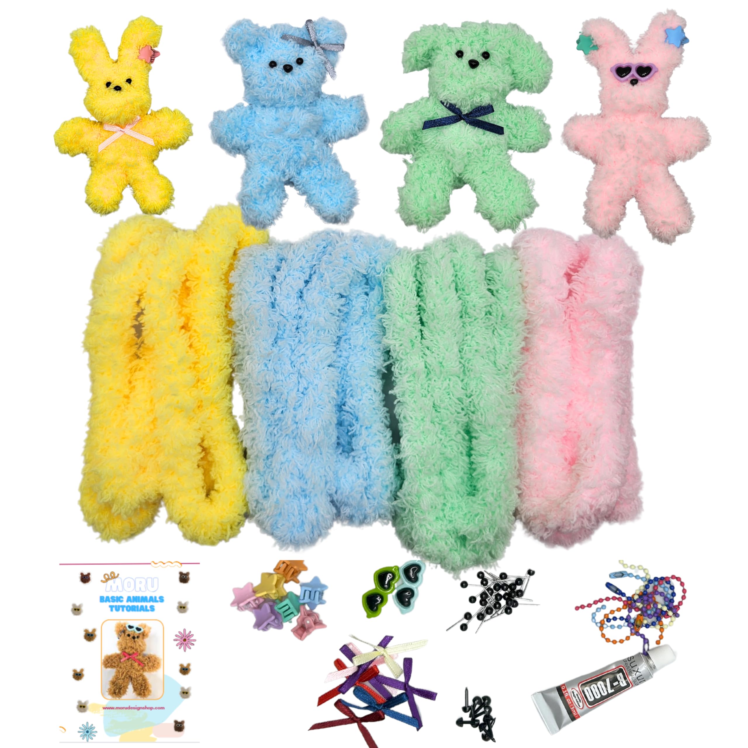 Amazon.com: Moru Fur Pipe Cleaner Craft Kit #1, Soft, Thick, Long