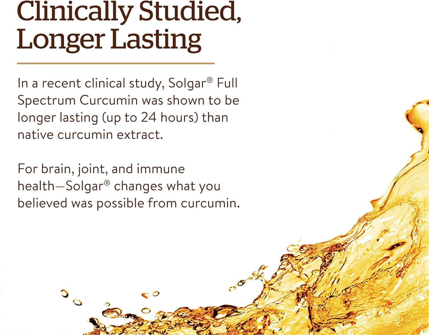Solgar Full Spectrum Curcumin Liquid Extract Softgels - 90 Count - Faster Absorption - Brain, Joint & Immune Health - Non-GMO, Gluten-Free, Dairy-Free, Soy-Free - 90 Servings : Health & Household