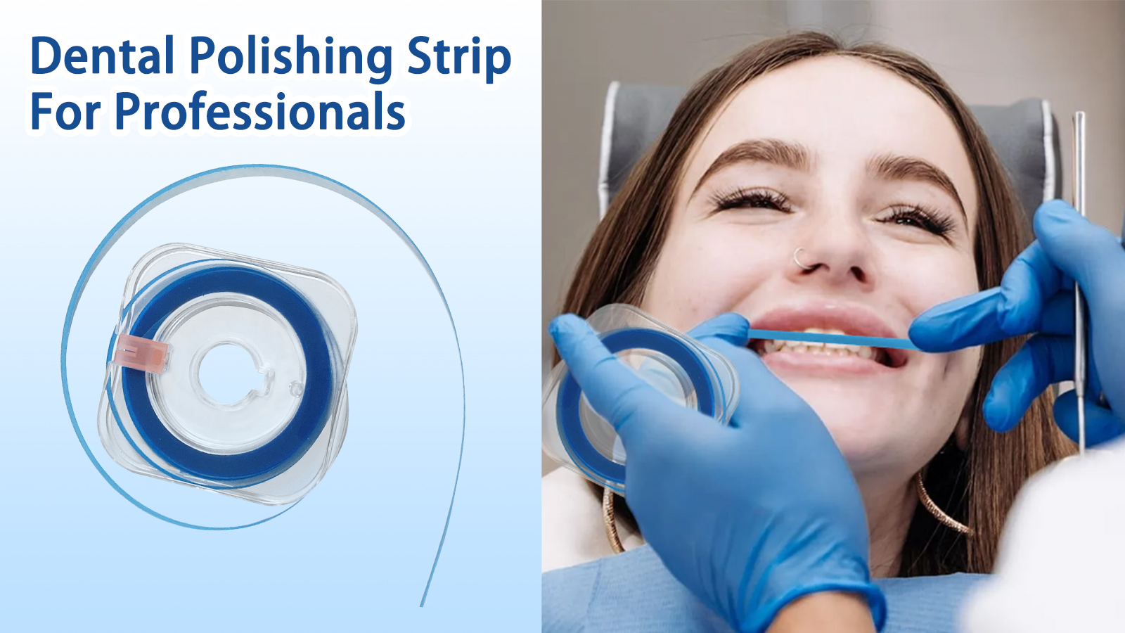 Image of 1-Pack 30μm Dental Polishing Strip, Teeth Grinding Sanding Tool, Fine Abrasive Grit, 0.16-Inch Width, 19.7 Feet Length, Deep Teeth Cleaning, Tooth Polish Strips, Oral Care