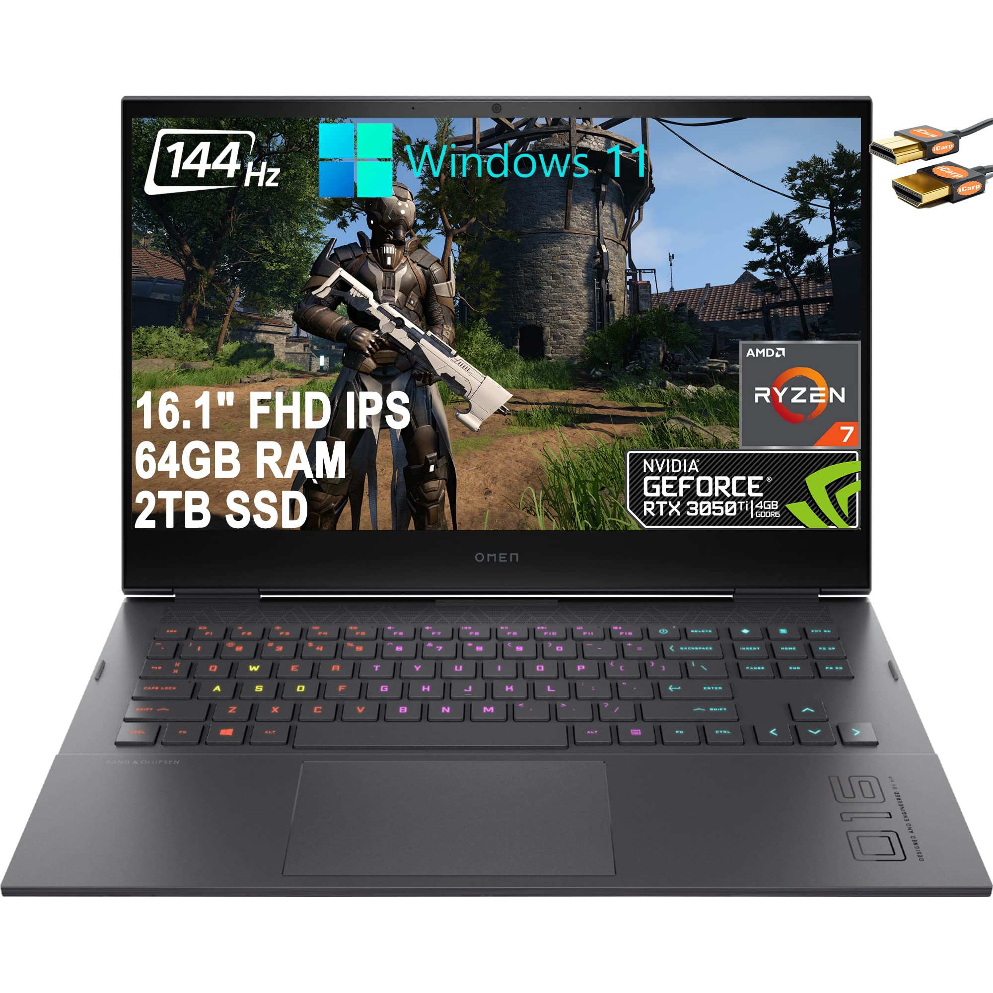 Amazon.co.jp: HP Omen 16 ゲーミングノートパソコン 16.1インチ FHD 