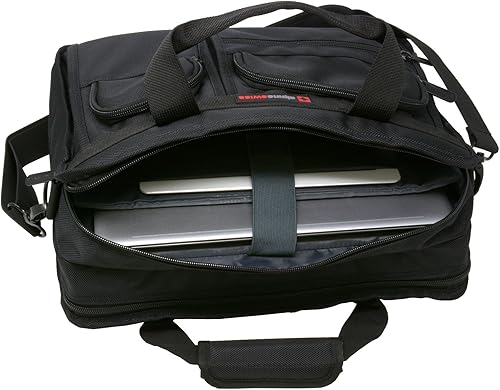 Miniatura 4 de Alpine Swiss Conrad Messenger Bag Maletín para portátil de 15,6 pulgadas con funda para tableta