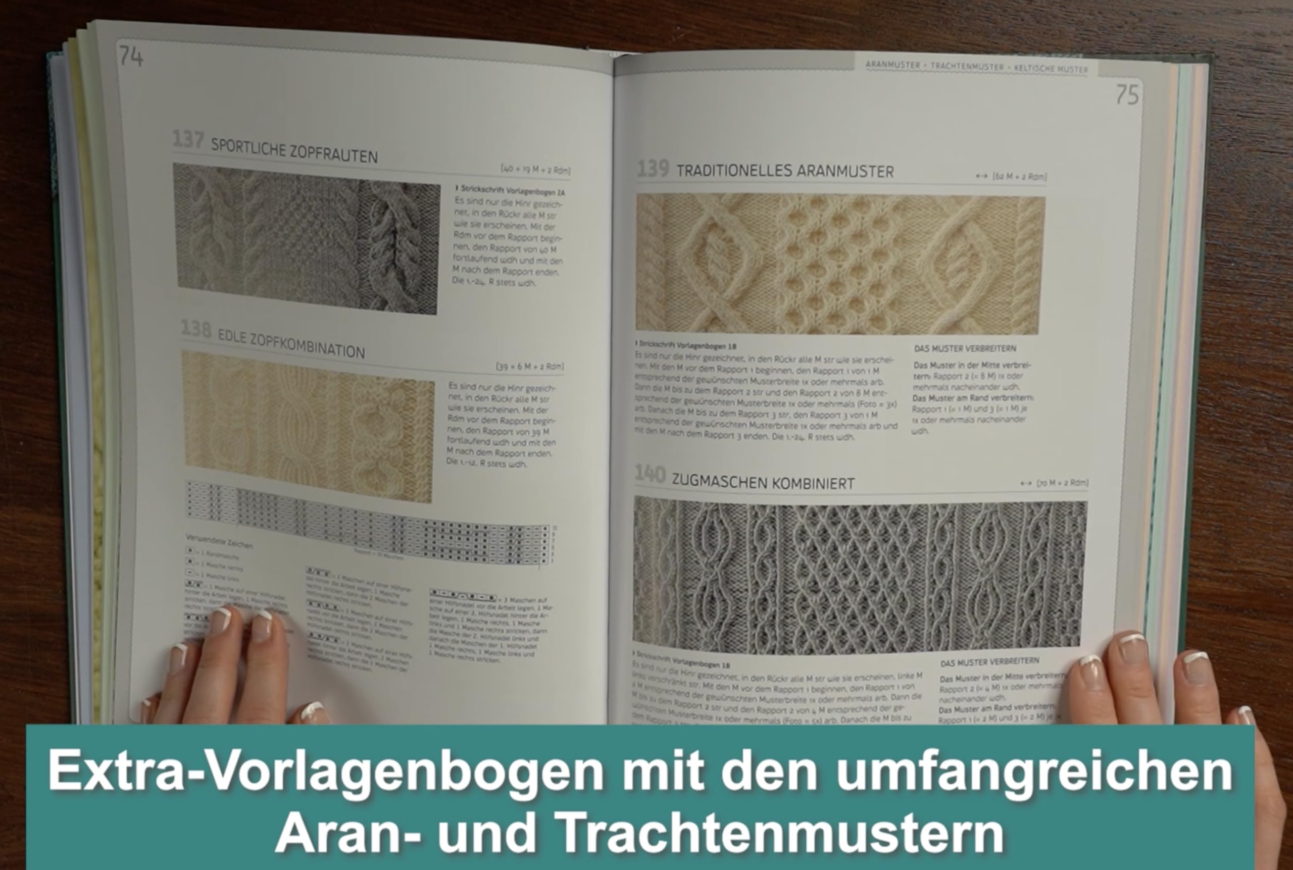 Strickmuster. Die Sammlung.: 500 Muster: Ajourmuster, Zopfmuster, Keltische Motive, Patentmuster u.v.m. (Standardwerk)