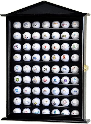 sfDisplay.com,LLC. 63 Golf Ball Designer Vitrina Gabinete (negro) disponible en Yaxa Colombia