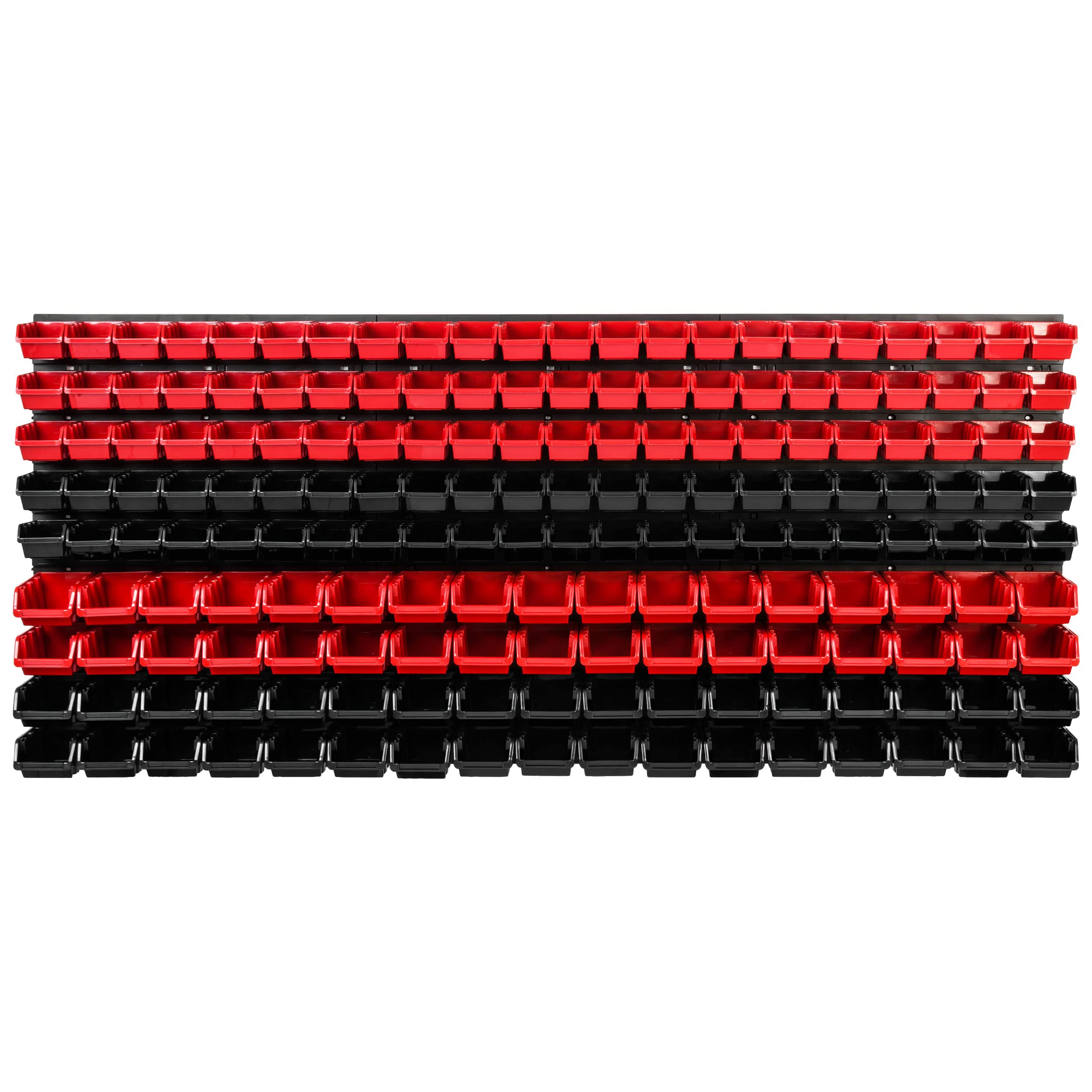 SimpleThing Système de stockage Étagère d'atelier,172x78cm,Lot de 178 pièces,Étagère murale avec boîtes empilables – Plaques murales extra solides Étagère de rangement pour garage