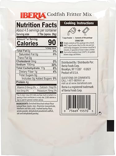 Miniatura 2 de Iberia Mezcla de buñuelos de bacalaitos Bacalaitos, 4.5 oz