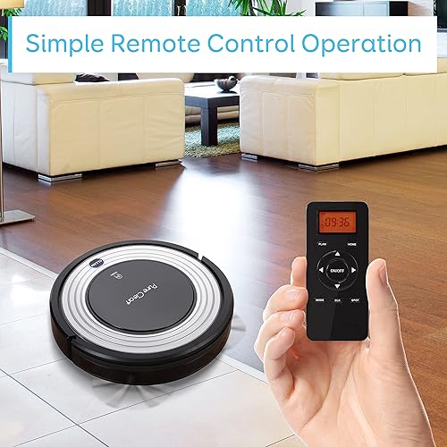 Miniatura 6 de SereneLife Robot aspirador automático programable, robótica limpieza automática del hogar para alfombras limpias de suelos de madera dura con