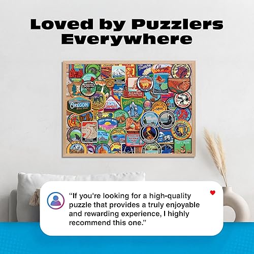 Miniatura 6 de Buffalo Games - Parches del Parque Nacional - Lewis T. Johnson - Rompecabezas de 1000 piezas para adultos - Colorido rompecabezas de viaje para