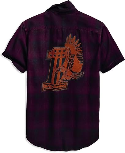 Miniatura 2 de Harley-Davidson Camisa a cuadros Eagle #1 para hombre - 96648-19VM