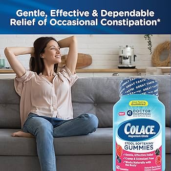 オーダー受付デニム Colace Stool Softener Gummies, Gentle Dependable