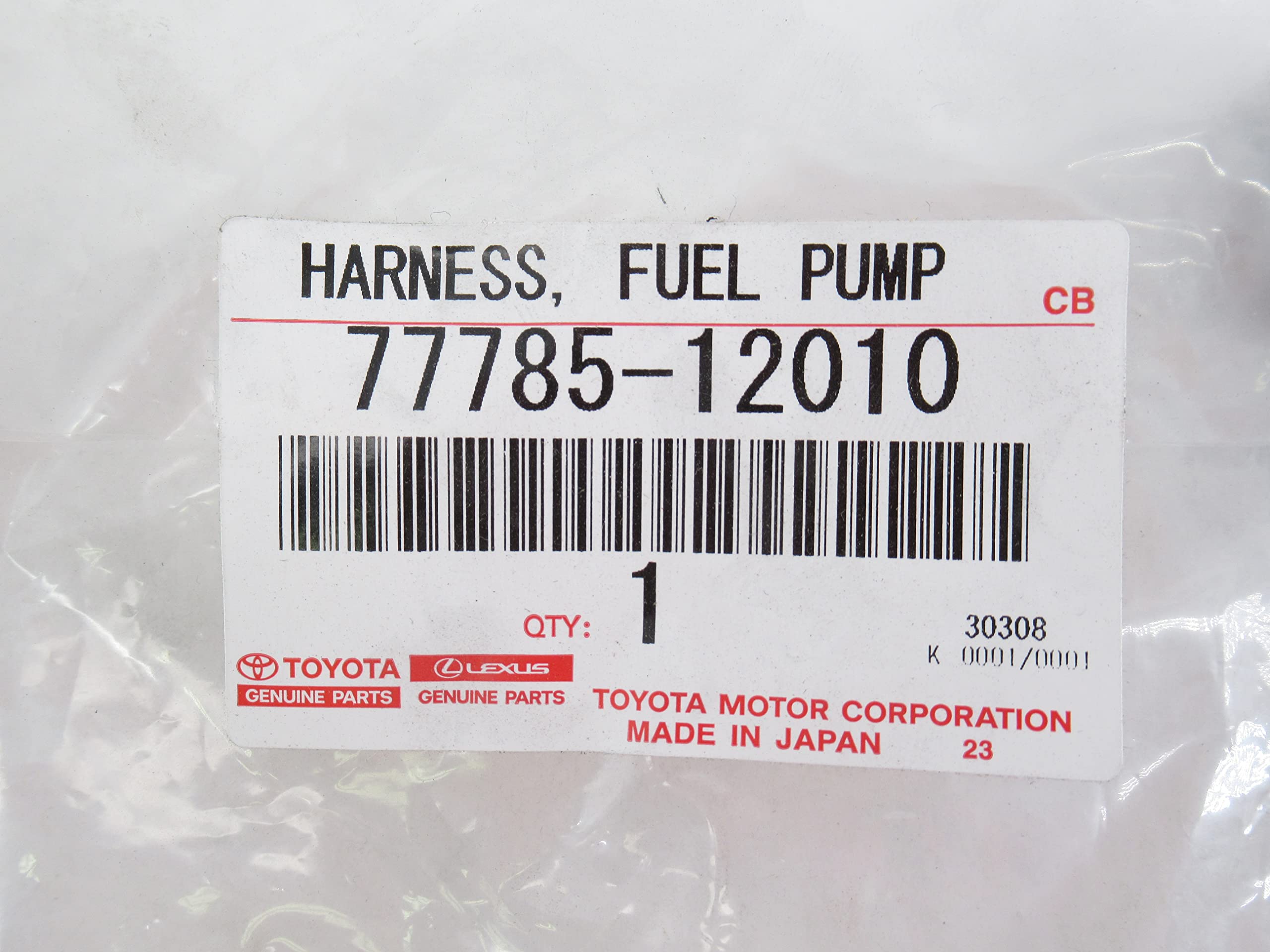 Amazon.com: Toyota 77785-12010 Fuel Pump Harness : Automotive