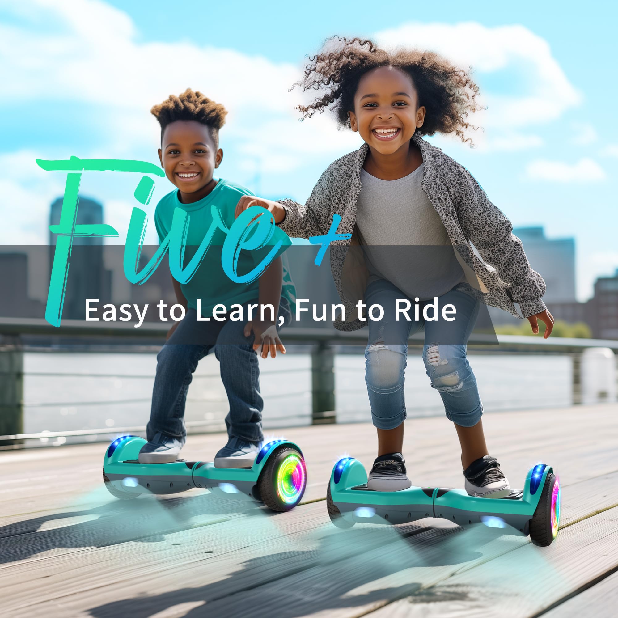 Gemischte Farbe Hoverboard, mit Bluetooth und bunten Lichtern Self Balancing Scooter