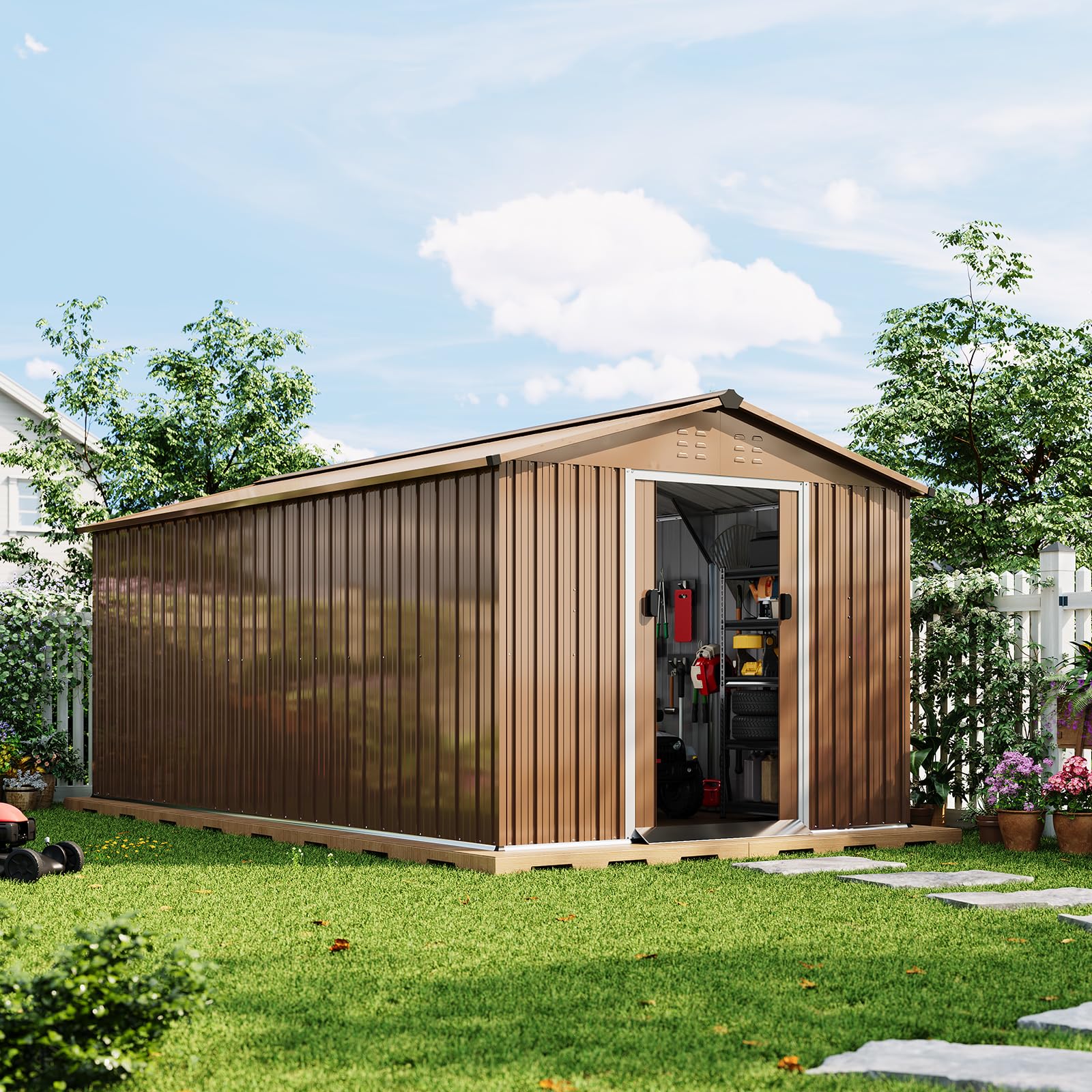 Garvee 8x15 Ft Outdoor Storage Shed Instruction Manual