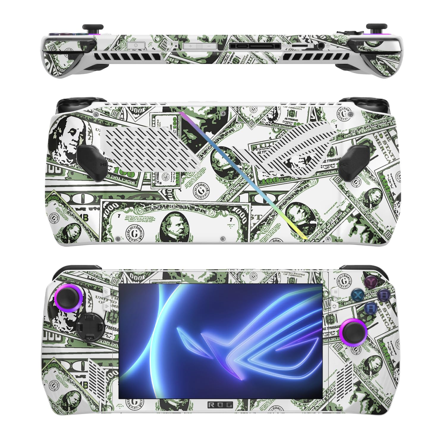 MightySkins Skin Compatible with Asus ROG Ally - Phat Cash | Protective, Durable, and Unique Vinyl Decal wrap Cover | Easy to Apply, Remove, and Change Styles