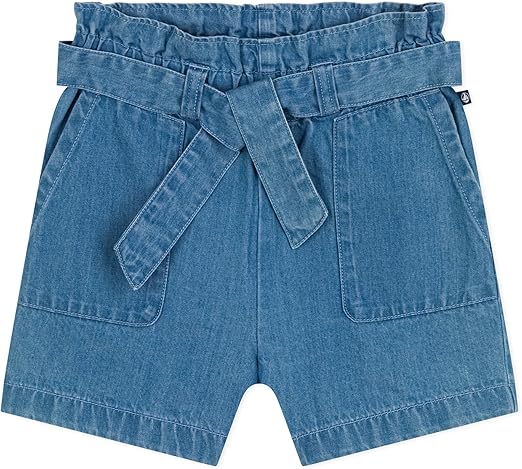 Petit Bateau Denim Shorts 5A, Lichte denim, 5 Jaren