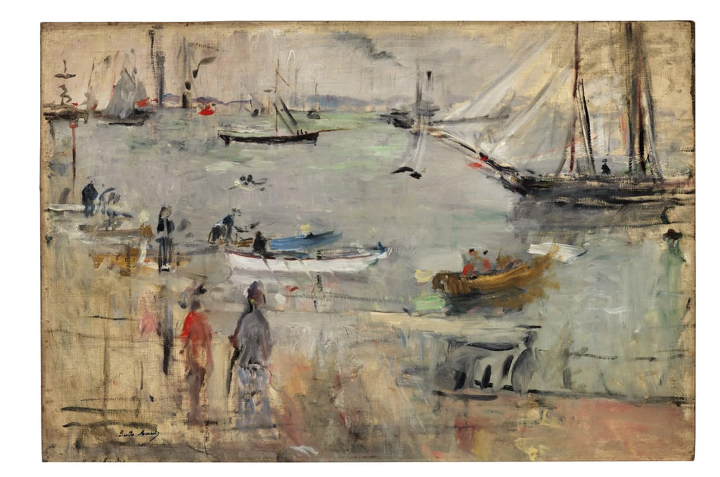 SERENDIPITP Vintage Wall Art Canvas Nordic Poster Canvas Print Picture Navy in by Berthe Morisot Wall Art Poster for Home Decor 60x90cm