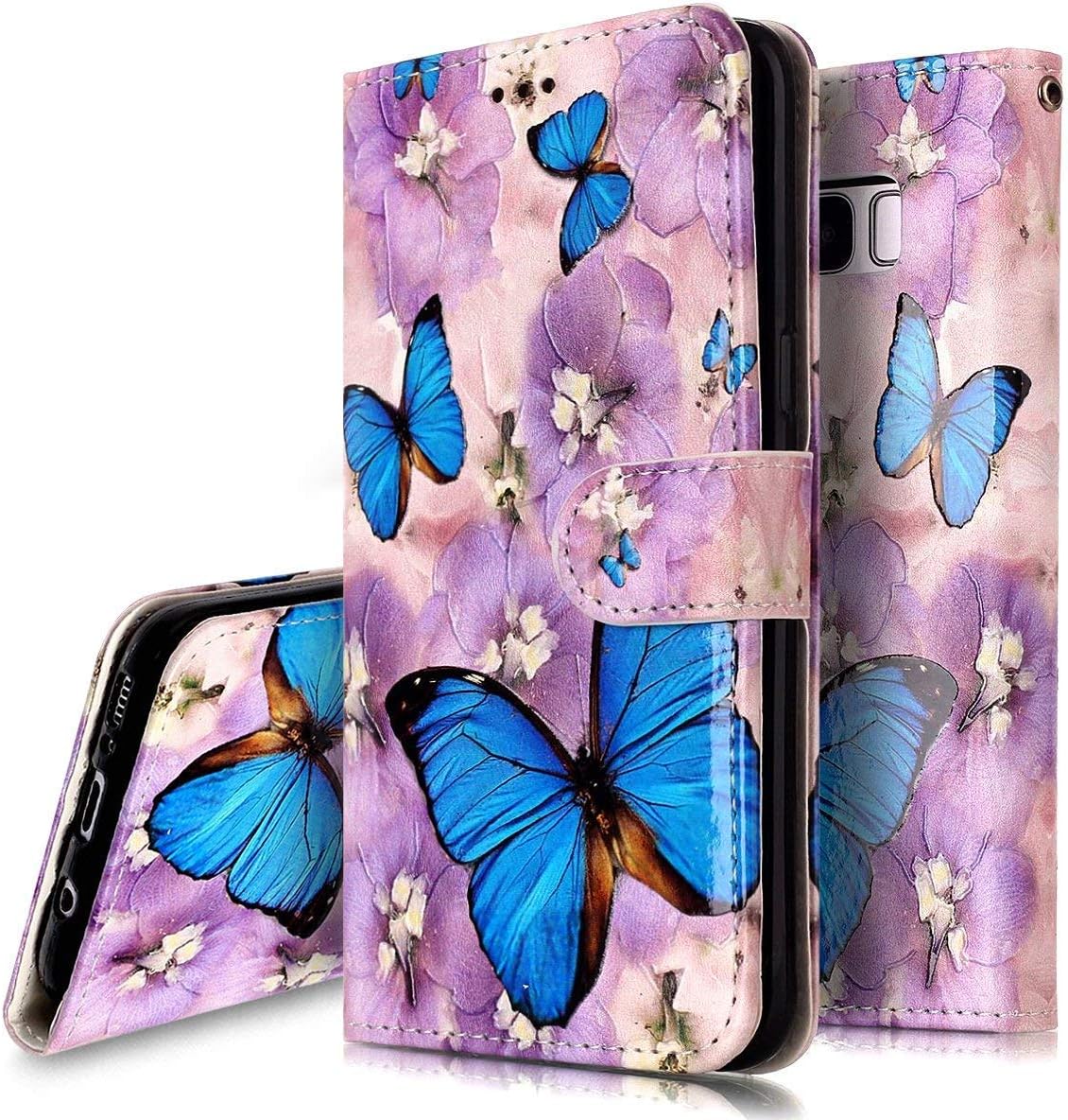 PHEZEN Case for Samsung Galaxy A50 Wallet Case,Retro Art Paint PU Leather Bookstyle Magnetic Stand Flip Fol…