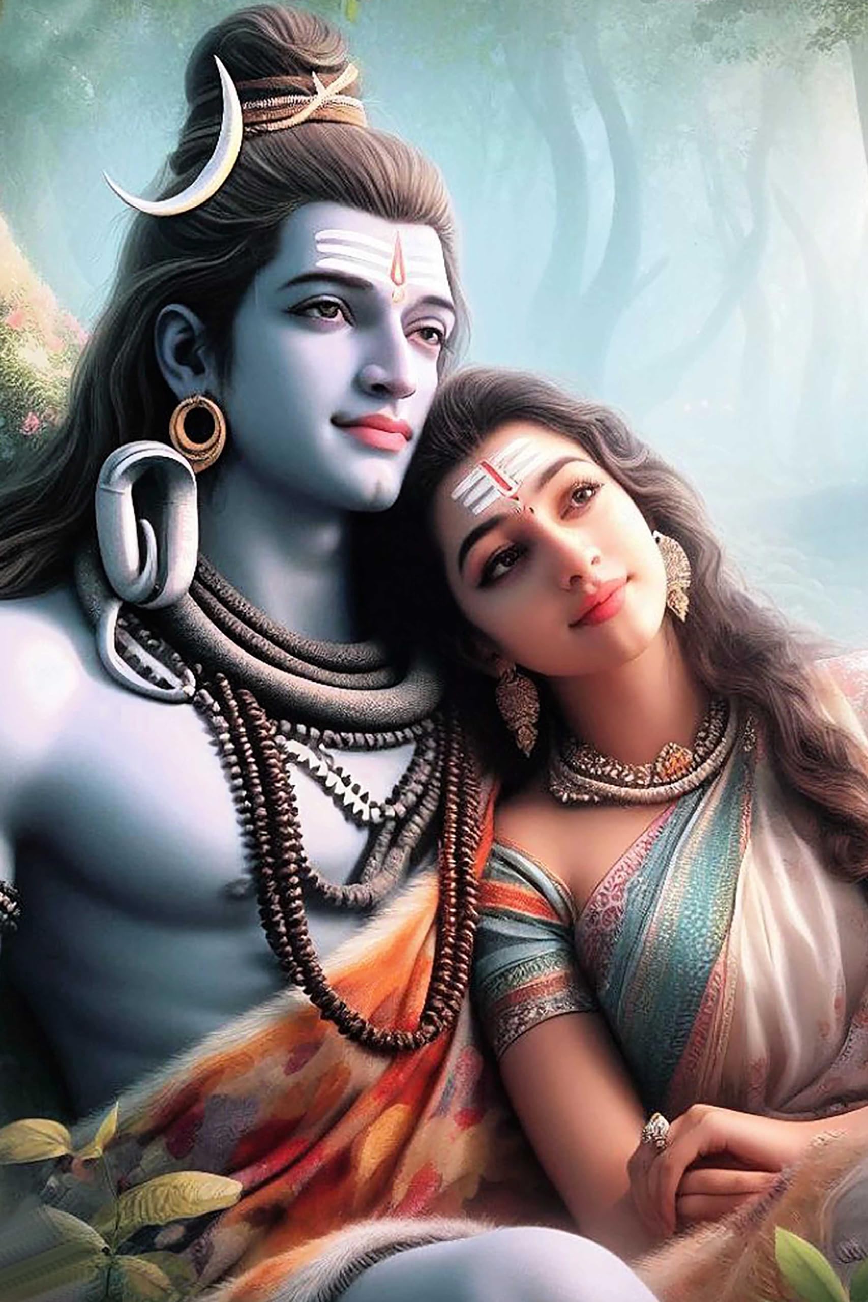 Paper Graphic Word Beautiful Animated Poster Lord Krishna Poster For Living Room, Bedroom, Office Printed 300 Gsm Unframed Wall Poster (Multicolour, 12 X18 Inch) (Design 13, 1)