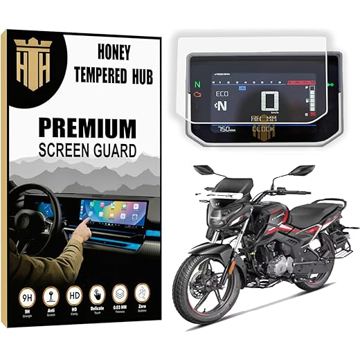 HONEY TEMPERED HUB Screen Guard for HERO GLAMOUR X 125