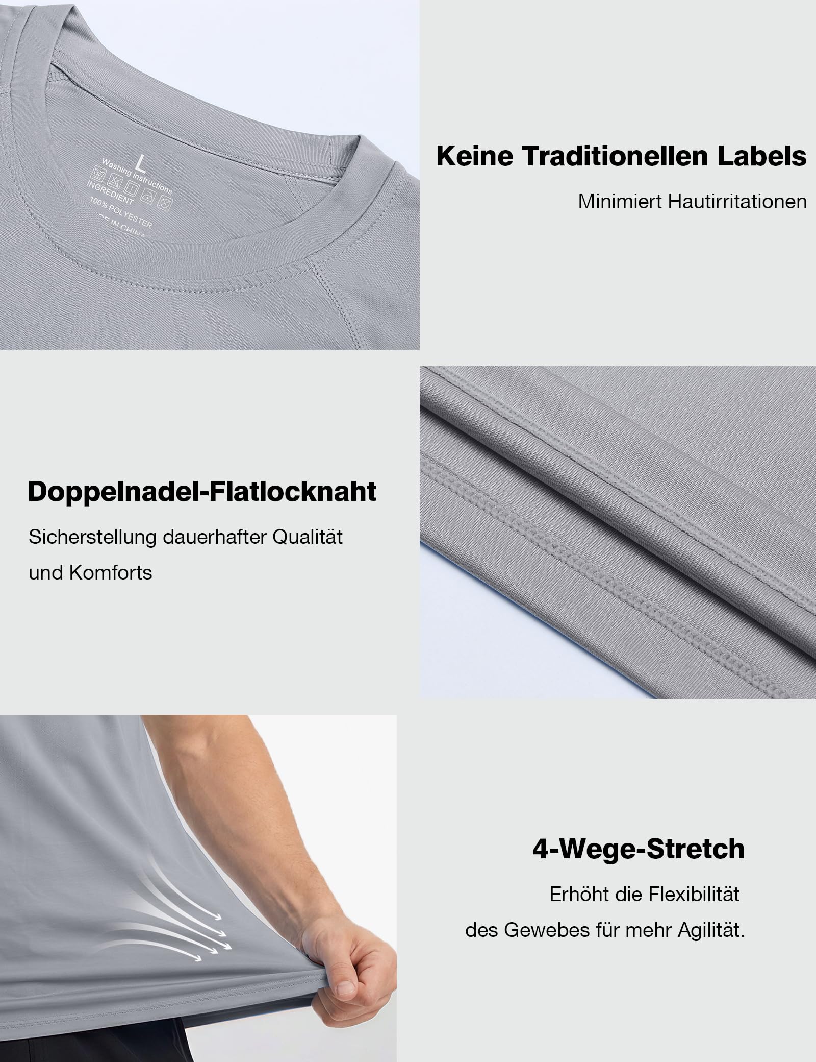 ZENGVEE T-Shirt à Manches Longues pour Homme UPF 50+ Surf Top Wetsuit Beach T-Shirt Natation Fitness