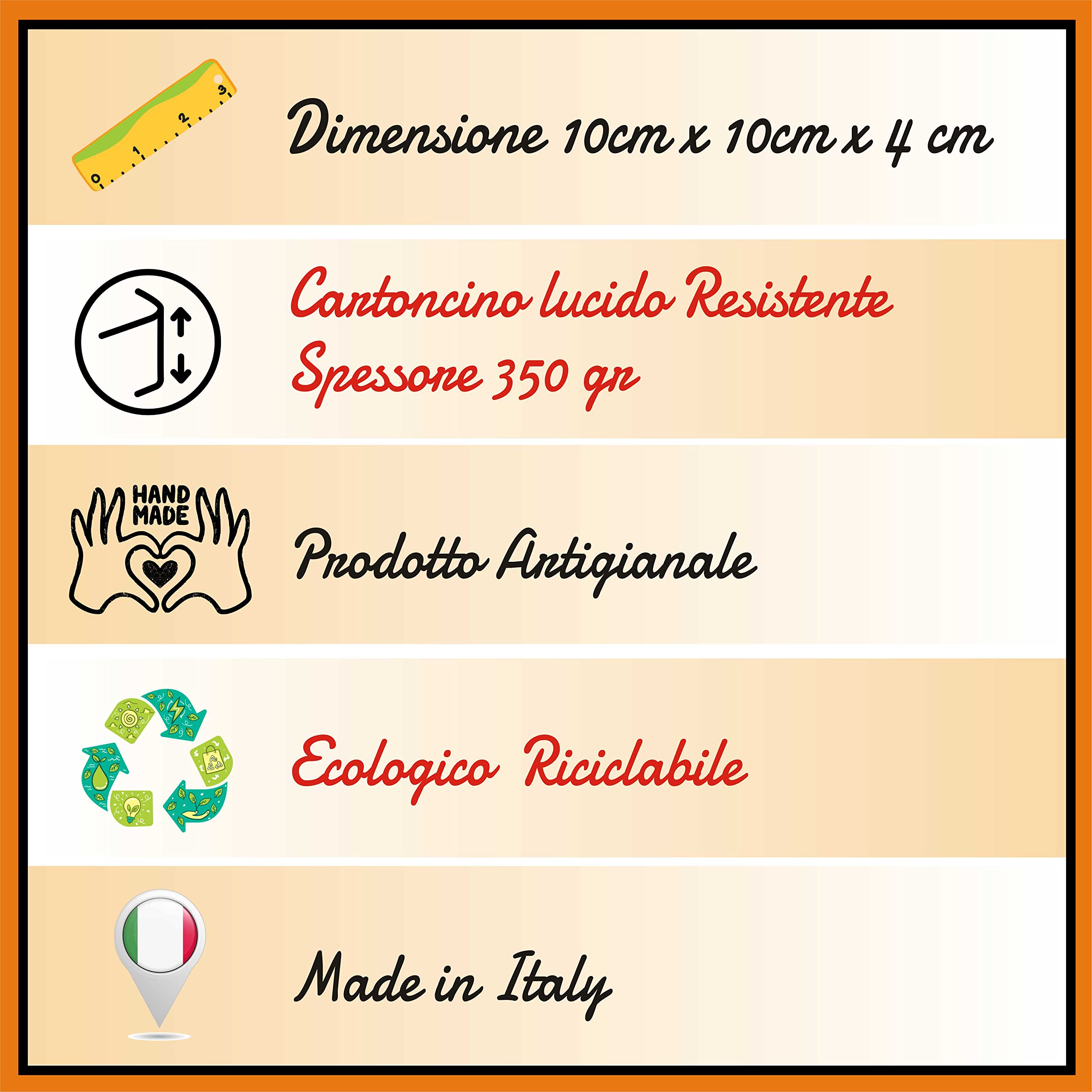 Mr Pubblicità - kit da 75 pezzi PERSONALIZZATI (stampa inclusa) - 25 Scatoline Portaconfetti + 25 Tag + 25 Nastrini, Per Sposi, Matrimonio, Nozze, Promessa, Scatolino, Bomboniera