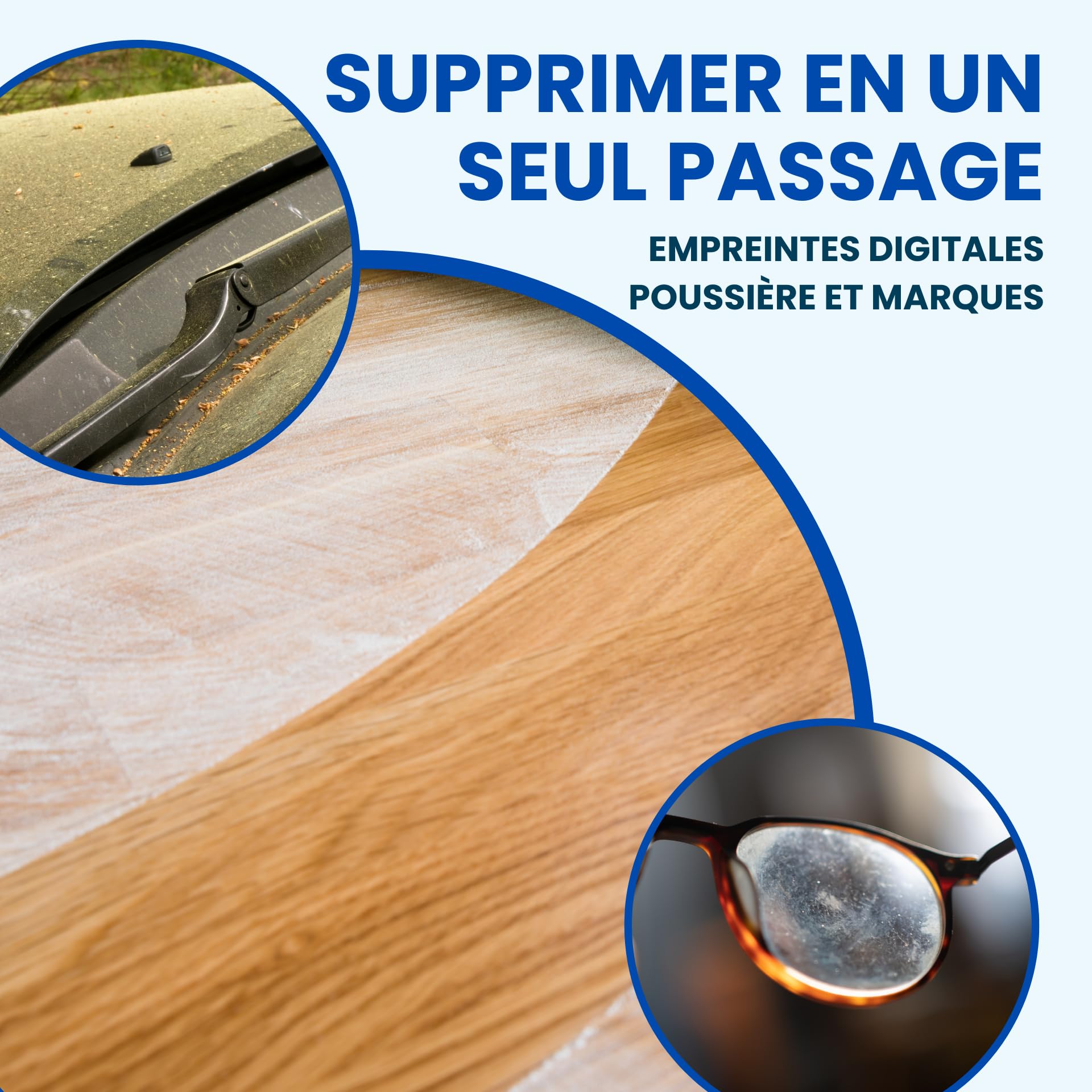 Scracchio Original – Chiffon Microfibre Durable +5 Ans, Chiffon Voiture, Nettoyage Maison, Bayette Microfibre pour Vitres, Miroirs et Surfaces, Nettoie Uniquement avec de l’Eau (3pcs)