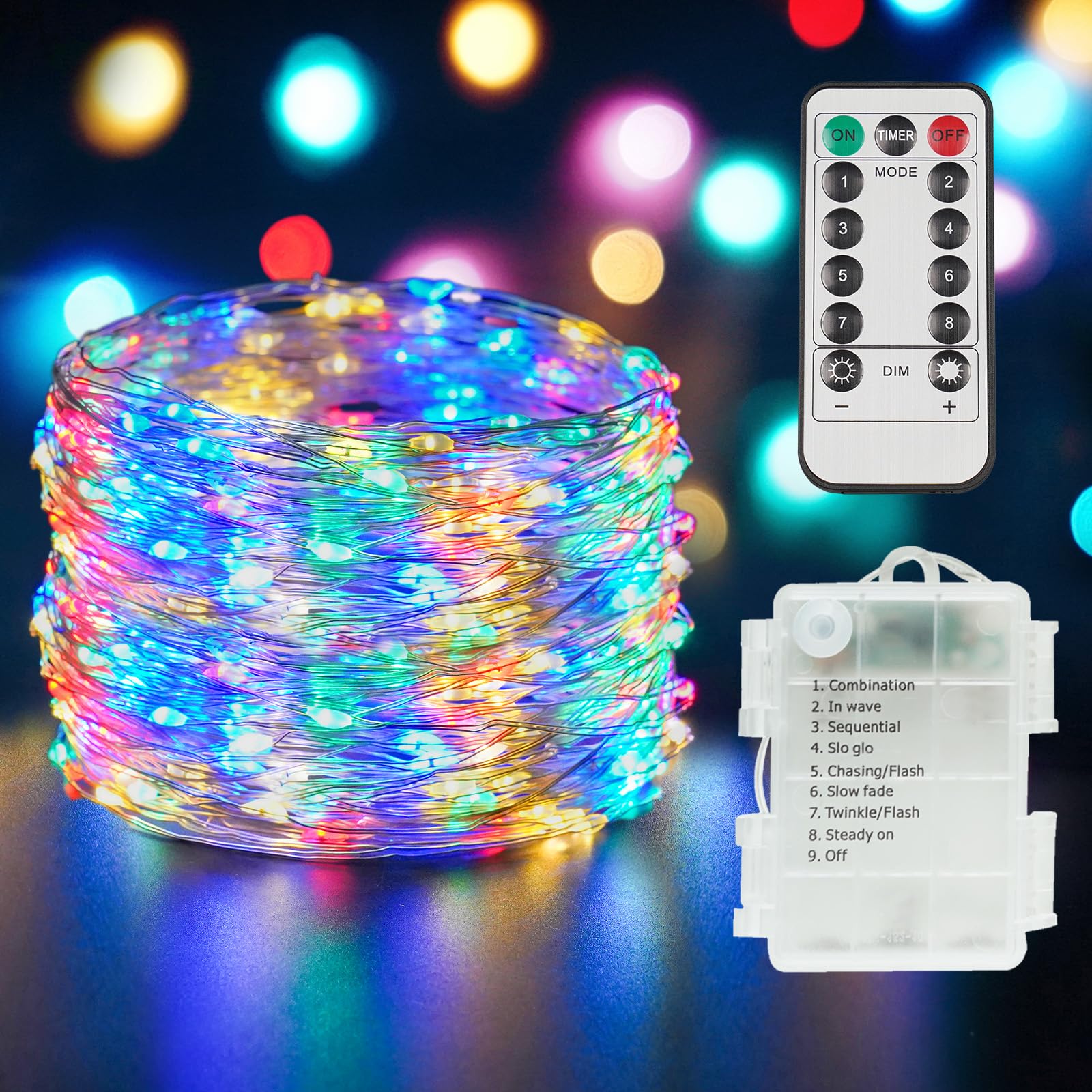 Multi String Lights Snapklik.com : Suddus 66ft 200 LED Outdoor String Lights, Multi Color ...