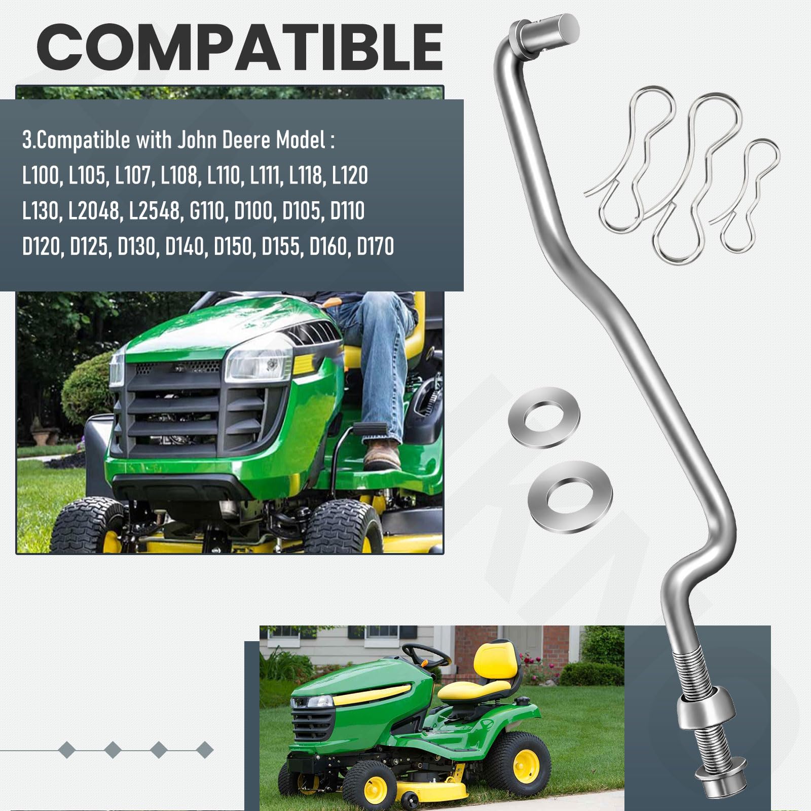 GX20497 Front Draft Arm Kit - Compatible with John Deere GX20497A
