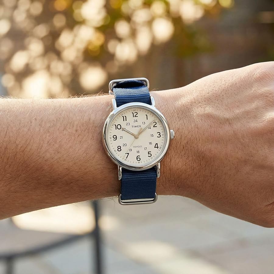 Amazon.com: Timex Men's Weekender 40mm Watch – Silver-Tone Case