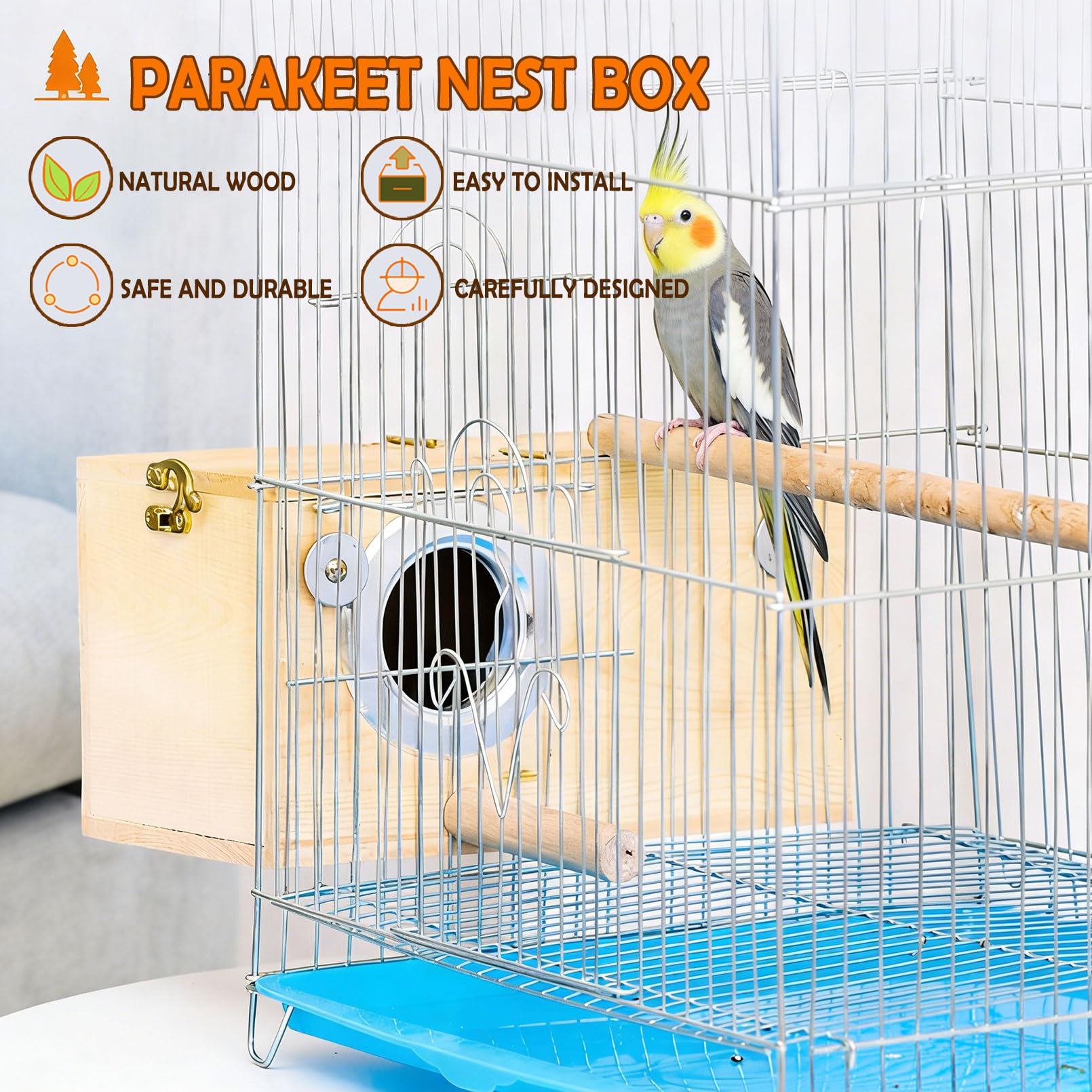 Amazon.co.jp: インコ 巣箱 セキセイインコ ネスティングハウス
