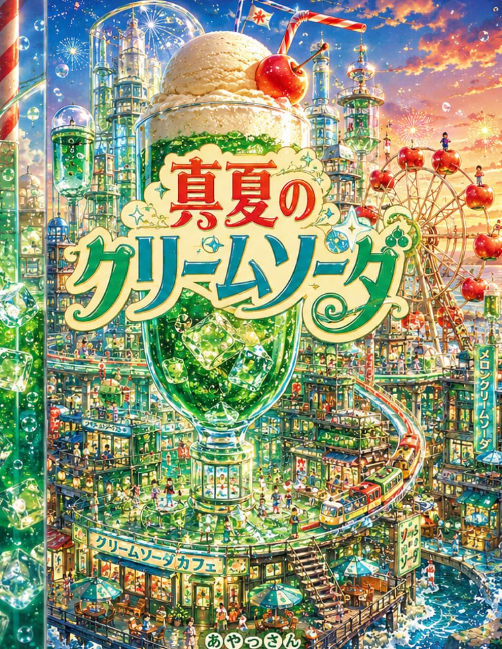 真夏のクリームソーダ: 日本の夏とクリームソーダの世界