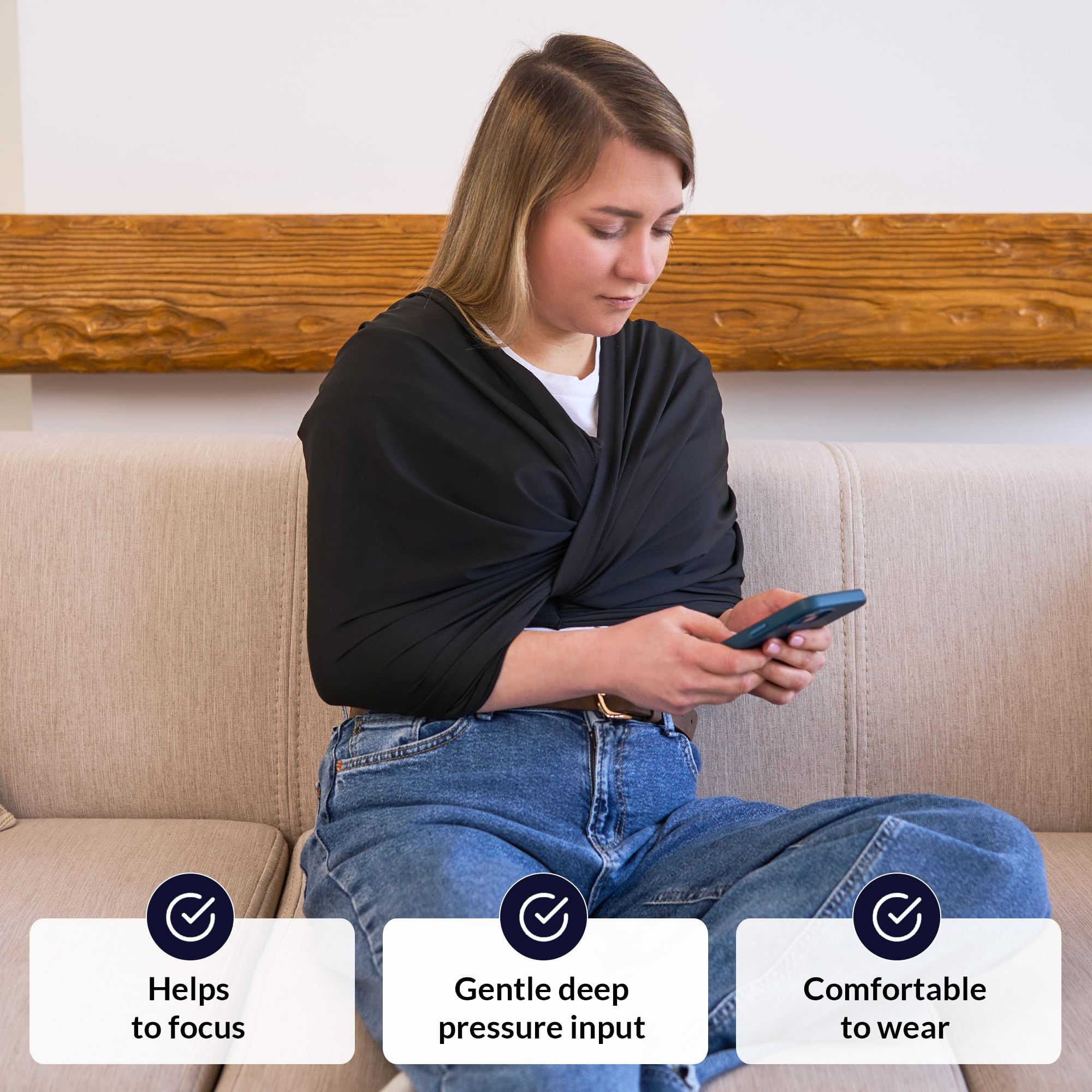 T-Shirt de Compression Adulte | Haut Sensoriel pour Autisme, TDAH et Anxiété | Hommes et Femmes | Pression Profonde Sensorielle | Gilet Apaisant Ajustable