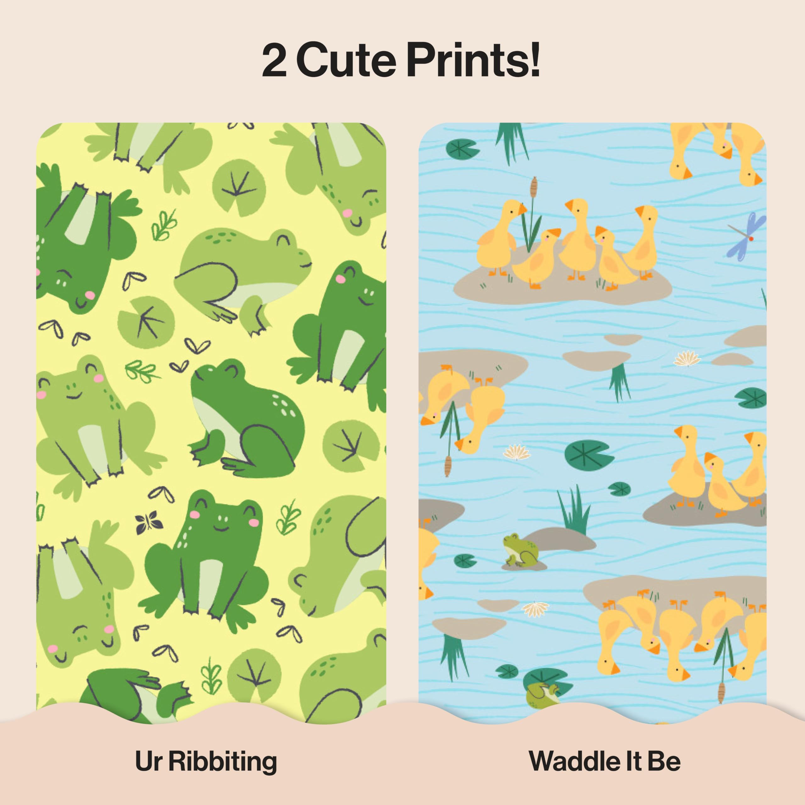 The Honest Company Clean Conscious Diapers®, protezione fino al 100% contro le perdite, progettate per proteggere la pelle delicata, ipoallergenica + senza profumo, nervature UR + Waddle It Be