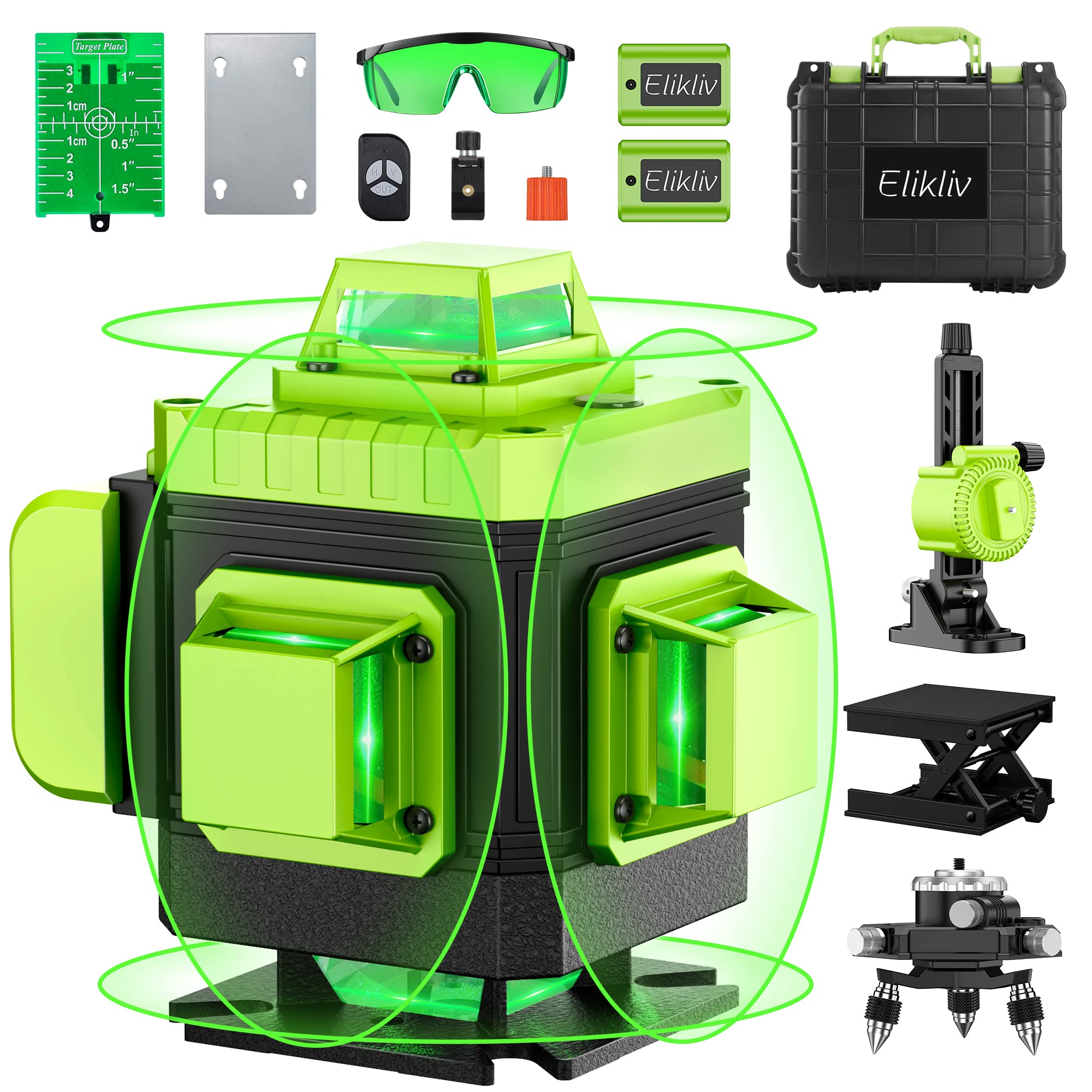 Buy 360 Laser Level Self Leveling Elikliv 4D Green Beam 16 Lines With buy-360-laser-level-self-leveling-elikliv-4d-green-beam-16-lines-with