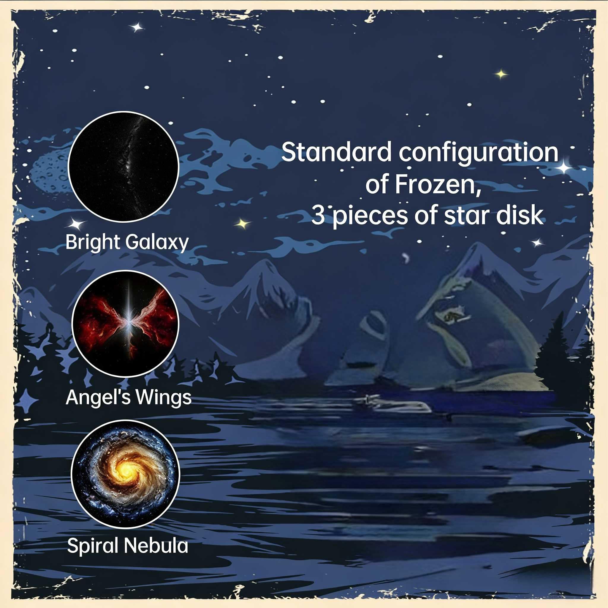 Proyector de Estrellas USB, Proyector de Cielo Estrellado y Luz Nocturna 2 en 1, Lámpara LED Espacial Galaxia Ajustable 360°, para Decoración de Techo (3Pcs)