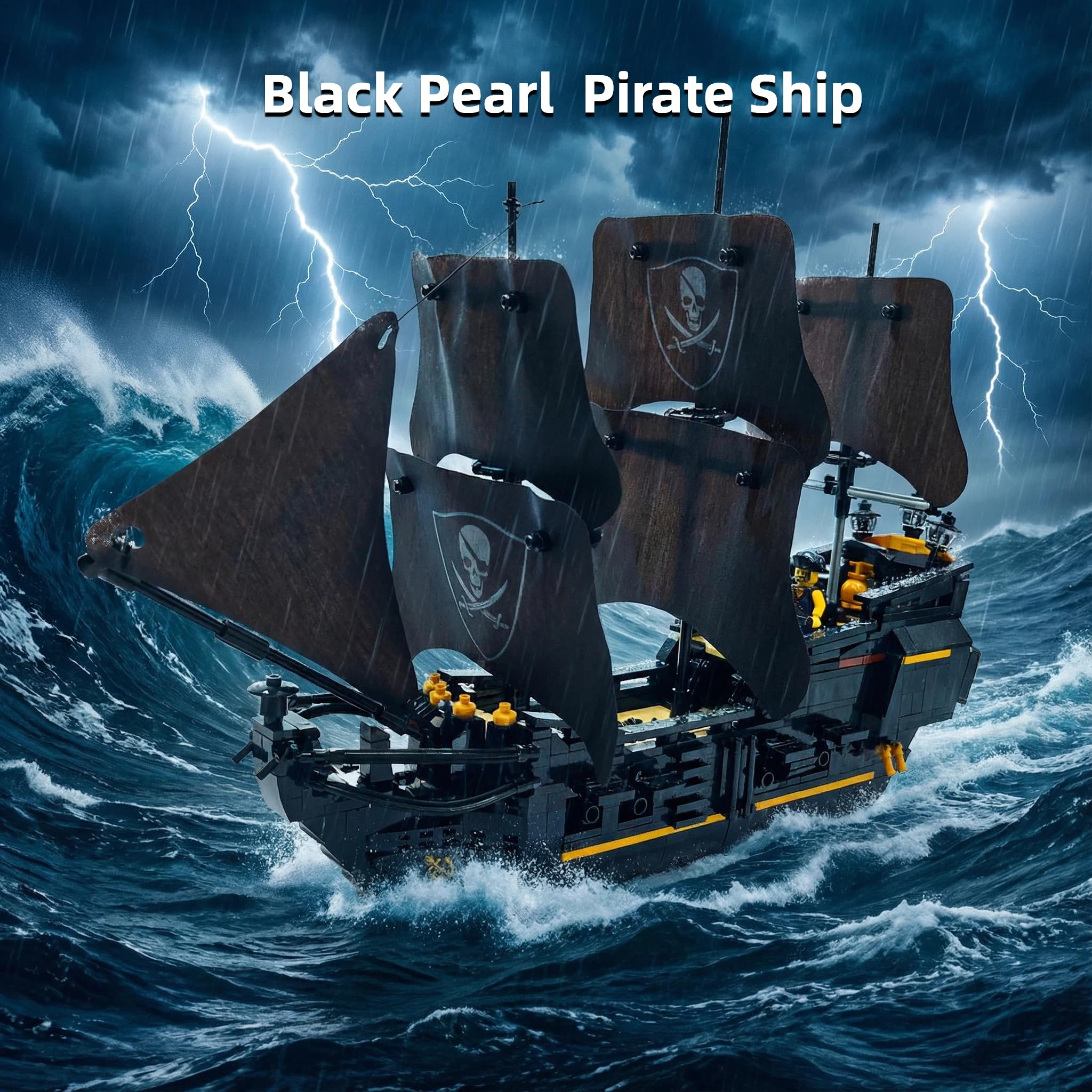 Pirate Ship Building Block Sets - Image 3