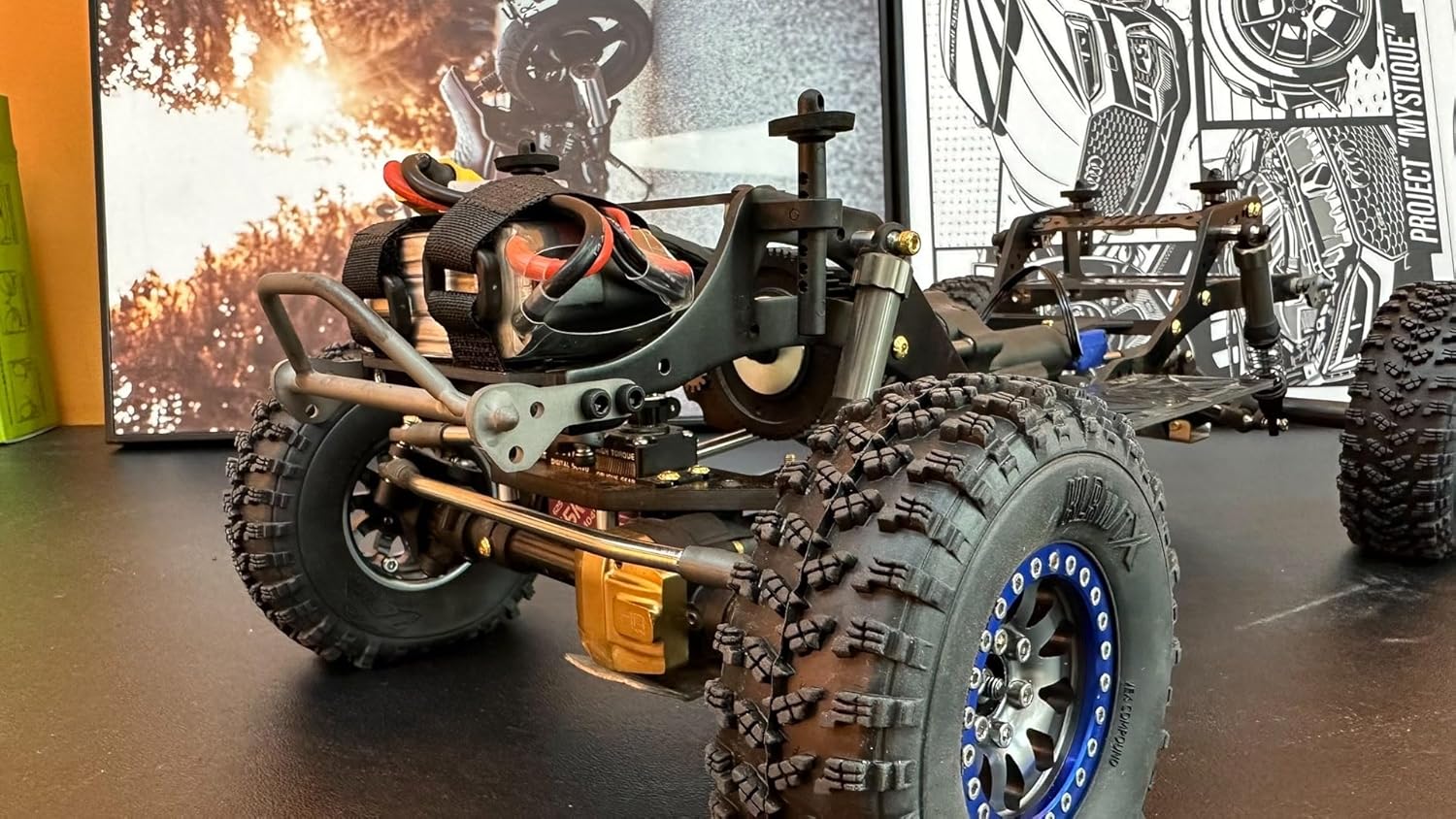 1/10 RC Crawler Front Bumper LCG Chassis Titanium Alloy Bull Bar for Vanquish F10 Phoenix 1/10 LCG Chassis