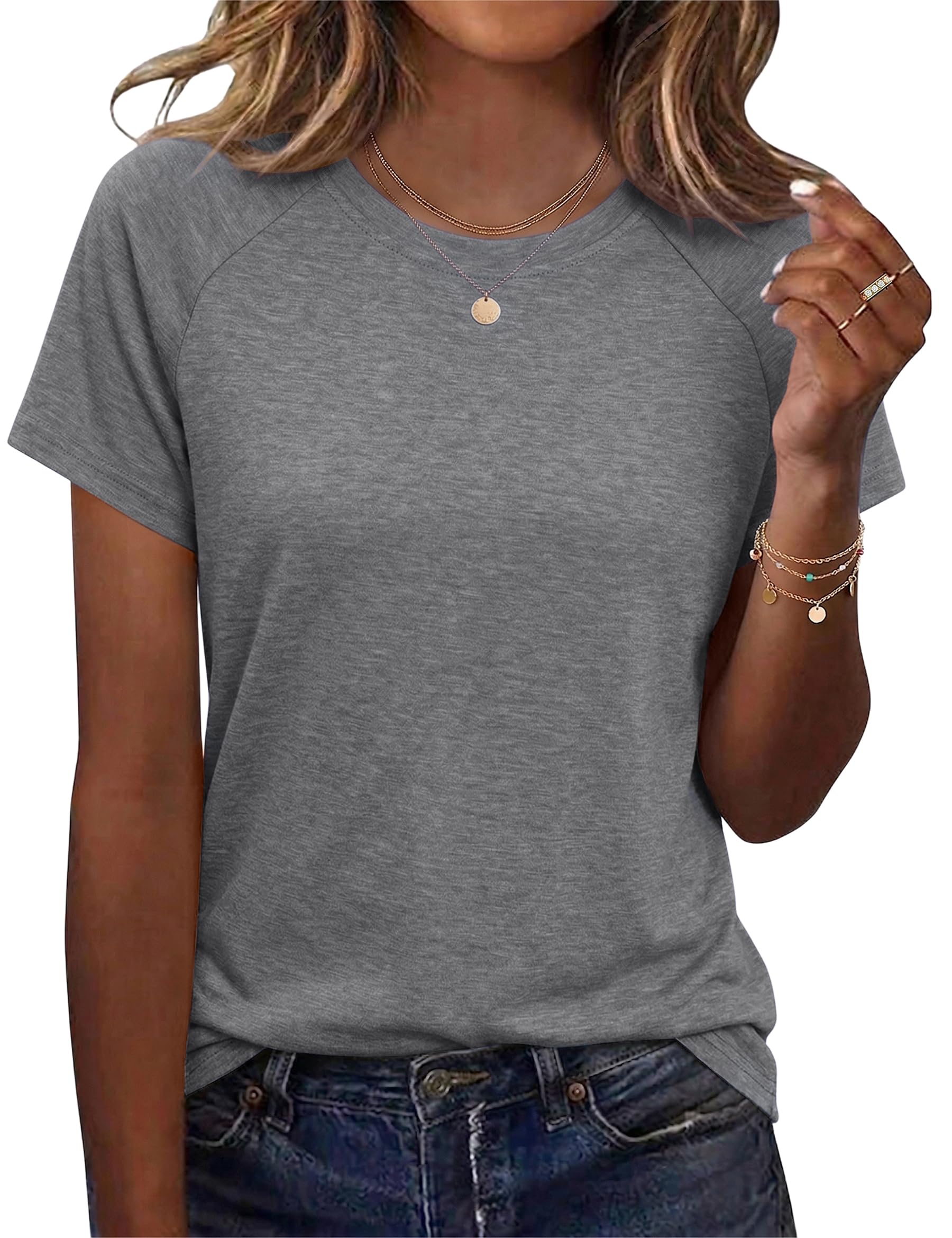 Jahetuul Nachthemden für Damen Baumwolle Schlafshirt Nachthe