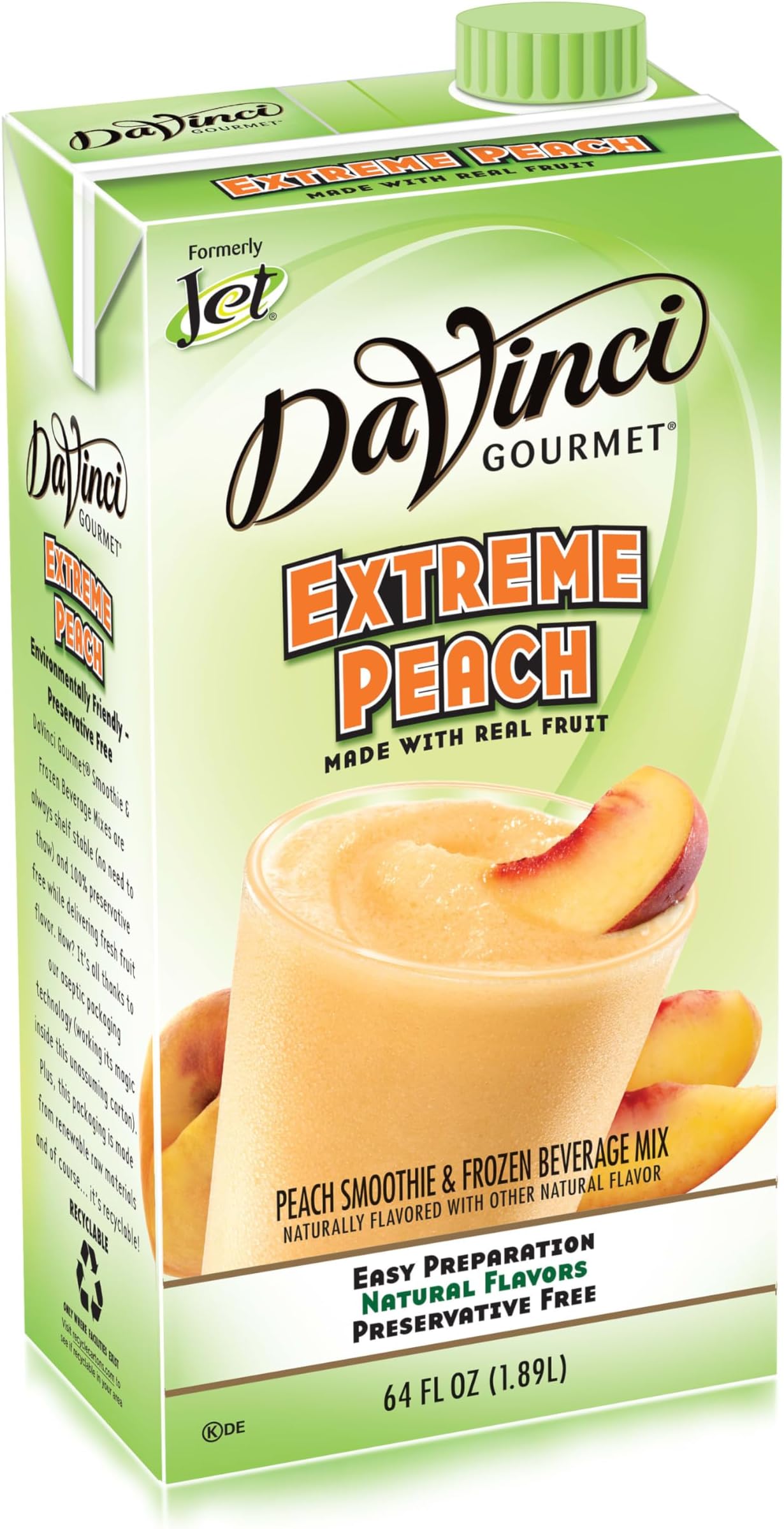 DaVinci Gourmet Extreme Peach Smoothie, 64 Fluid Ounce (Pack of 1)