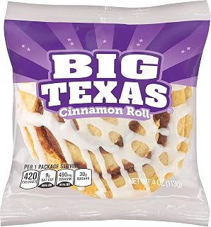 Cloverhill Big Texas Cinnamon Rolls, Individually Packaged, 6-Pack - Giant Bakery-Style Treats