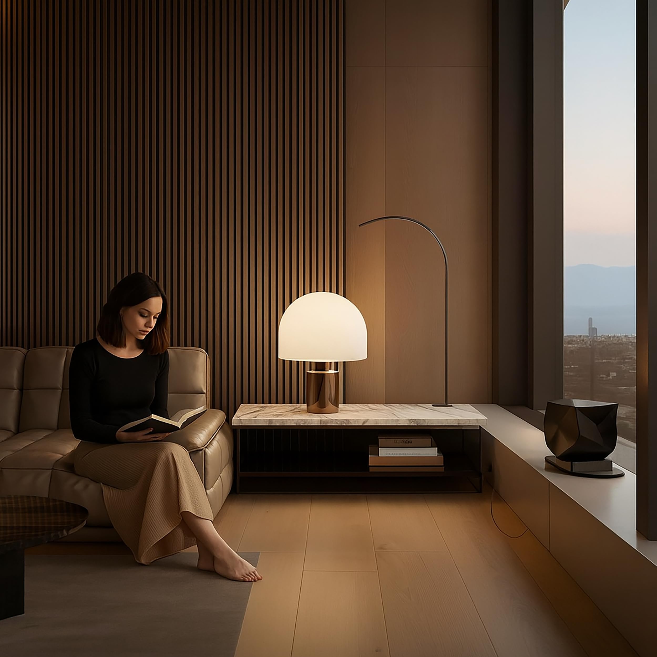 Akustikpaneel mit Holzfurnier in Bright Teak - 2700x600 mm - mit PET-Filz - 1 Stück