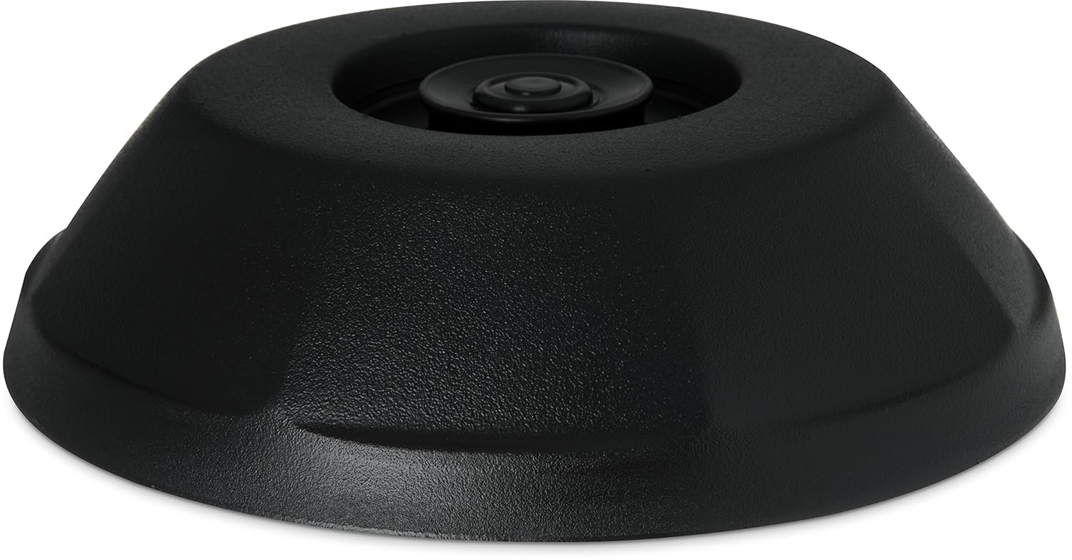 Black Friday - 80% OFF Dinex DX440003 Heritage Collection Insulated Plate Dome Cover, 2.88" Height, 10" Width, 10" Length, Urethane Foam, Onyx (Pack of 12)