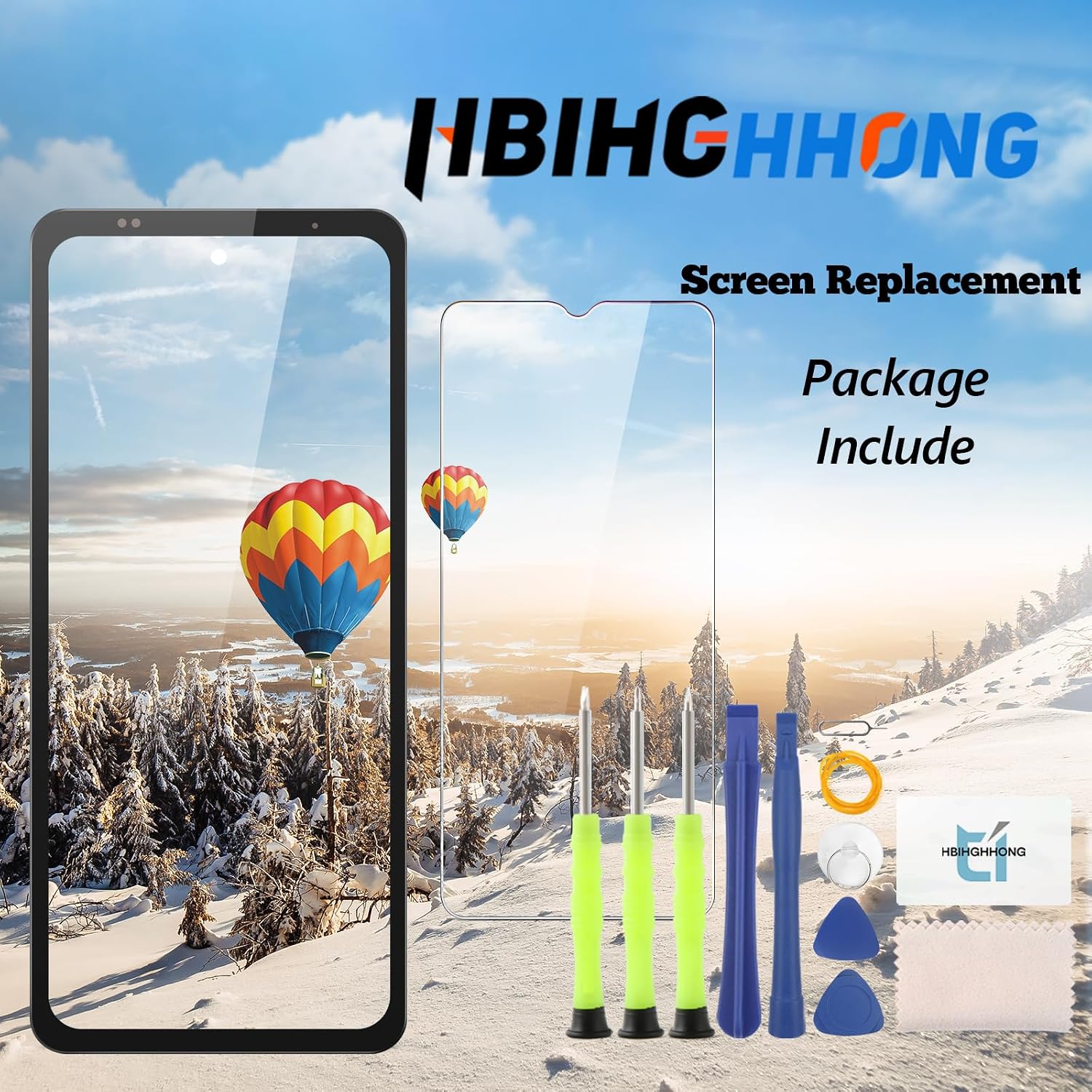 for Ulefone Armor 24 Screen Replacement for Ulefone Armor 24 LCD Display Touch Screen Digitizer Assembly with Repair Tools (with Black)