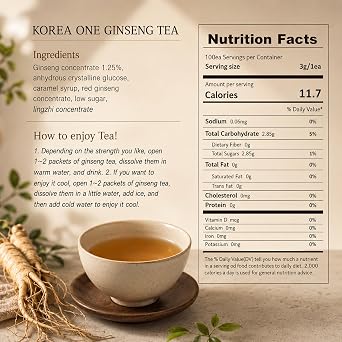 [HEALTH TEA] Korea Food Korean Ginseng Granule Tea 3g X 100T ?