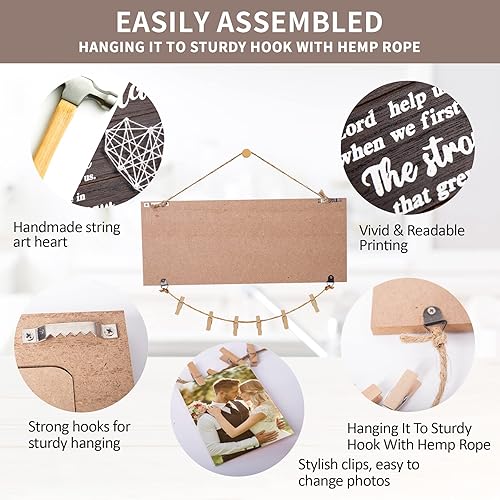 Miniatura 5 de Regalos de boda, regalos de despedida de soltera para novia y novio, regalo de compromiso para esposa, recién casado, soporte para fotos de oración