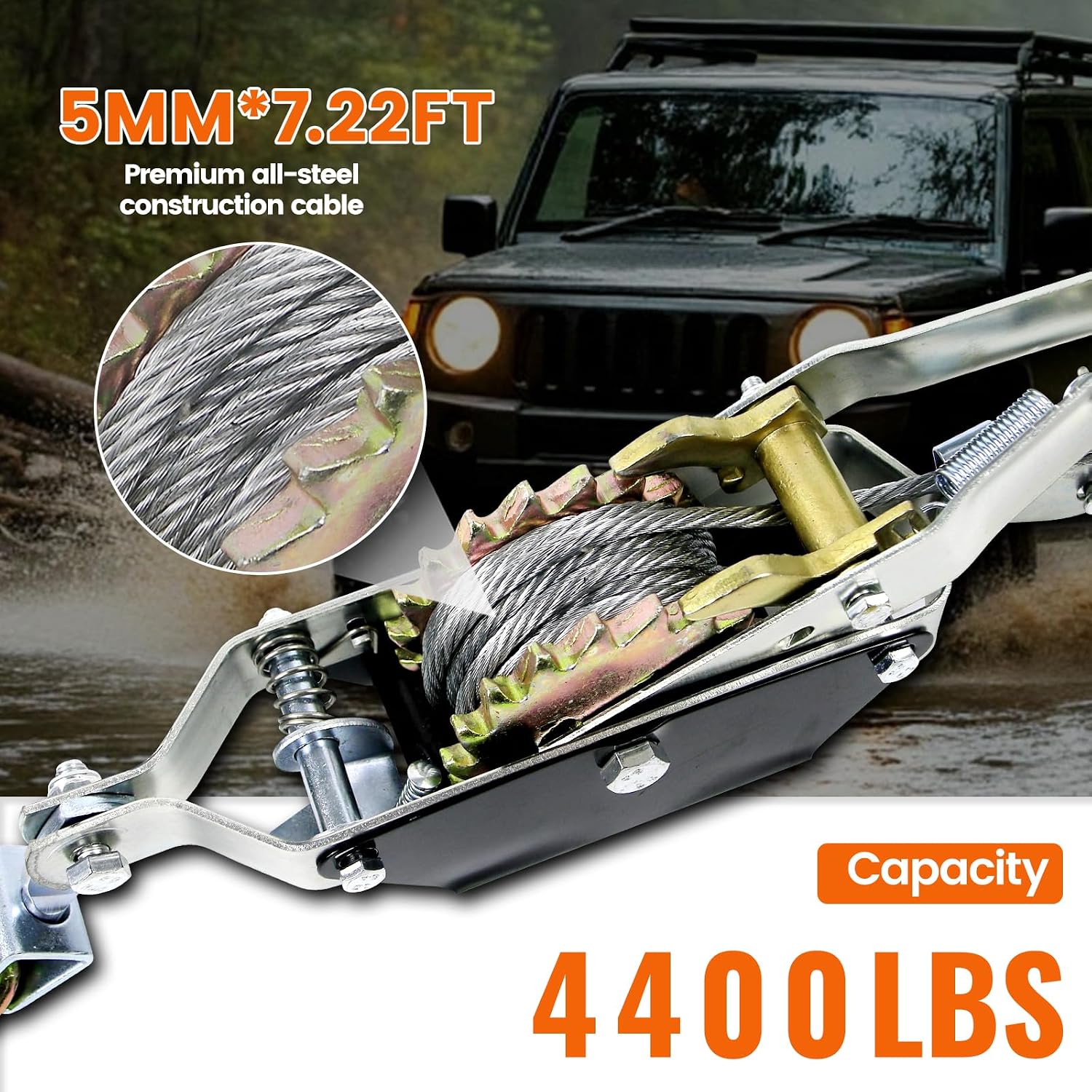 2T Heavy Duty Come Along Winch, Ratchet Chain Come Along Tool | XHPsibeide